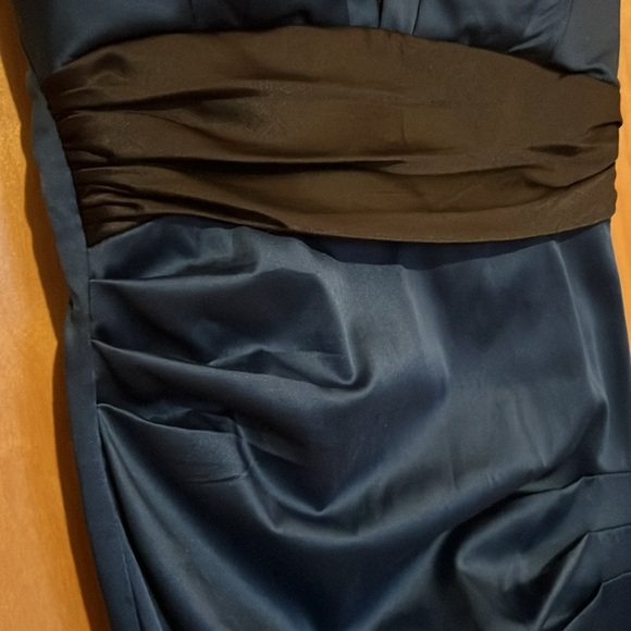 Blue Black Cocktail Dress Sz Small - Picture 5 of 7